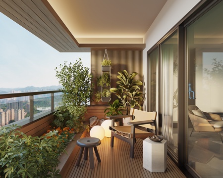 Modern leisure balcony