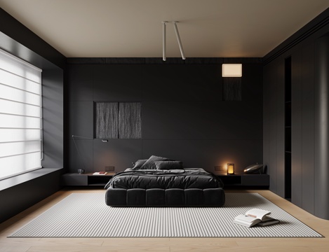 Modern Minimalist Bedroom Diablo Bedroom Master Bedroom No Master Lamp Bedroom Fabric Double Bed Bed