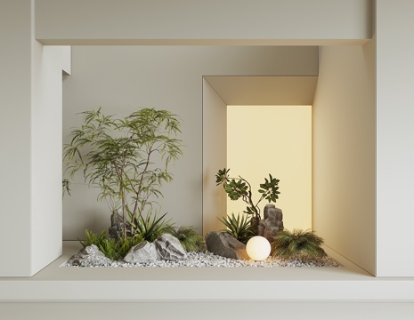 Modern indoor plant landscape