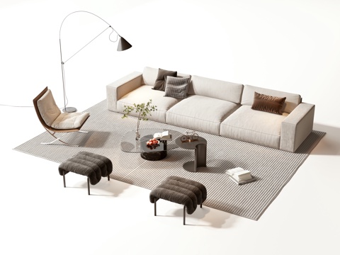 Modern sofa coffee table group