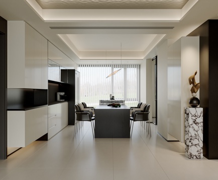 Modern DiningRoom Island Wine Cabinet Affordable Luxury Style Decoration Decorations Modern Living&Dining Room Simple