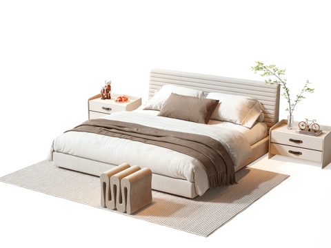 Minotti modern double bed