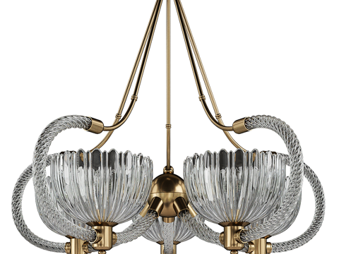 French glass decorative chandelier