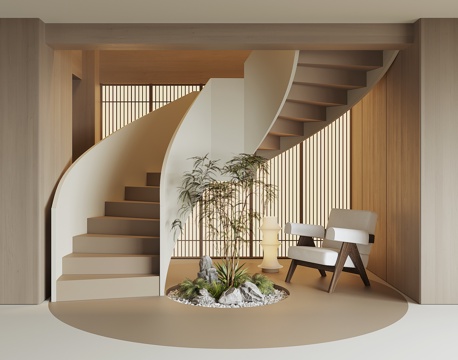 modern revolving staircase