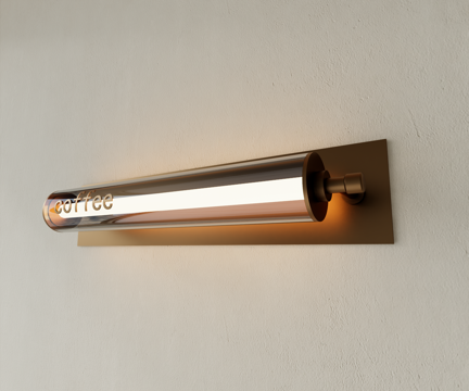 Modern outdoor wall lamp long strip wall lamp