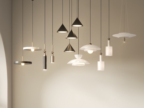 Modern cream chandelier