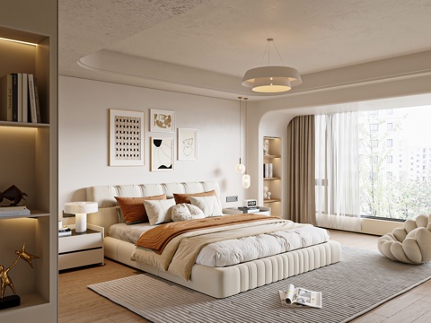 Modern Cream Style Bedroom