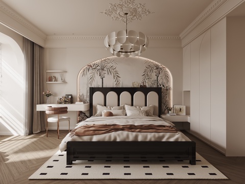 Modern Middle French Bedroom