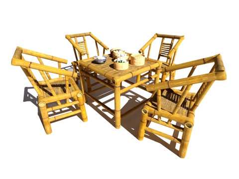 Outdoor Tables and Chairs Bamboo Tables and Chairs Bamboo Tables and Chairs Food Combination