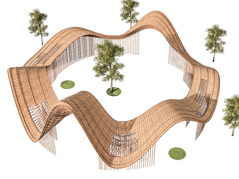 Modern Neo-Chinese Style Corridor Frame Landscape Leisure Corridor Frame Shading Corridor Frame Ecological Corridor Frame Special-shaped Corridor Frame Tree