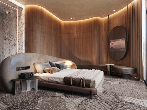 Modern Affordable Luxury Style Hotel Room