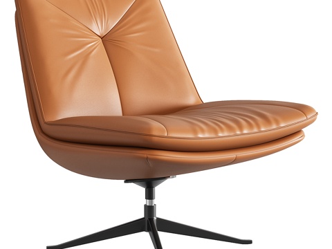 Modern Italian York Tan Armchair