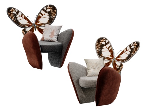 Modern Affordable Luxury Style Butterfly Lounge Chair Leisure Sofa