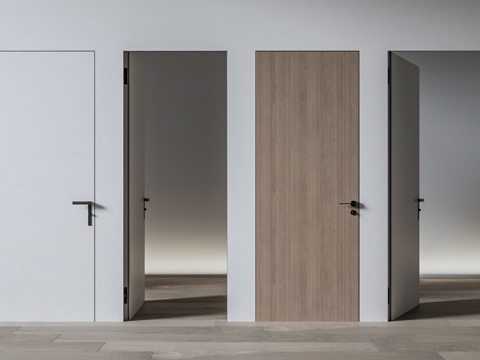 Modern Minimalist Door Top Door Invisible Door Bedroom Door