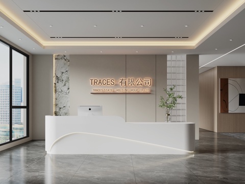 Modern Company Front Desk