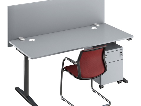 Modern Vitra Office Desk and Chair