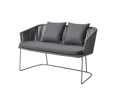 Modern Outdoor Home Decoration Tooling Double Fabric Metal Lounge Chair Combination