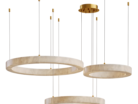 New Chinese Entry Luxury Marika Alabaster Chandelier