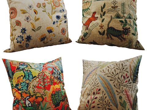 Neo-Chinese Style Mid-century Style Pillow