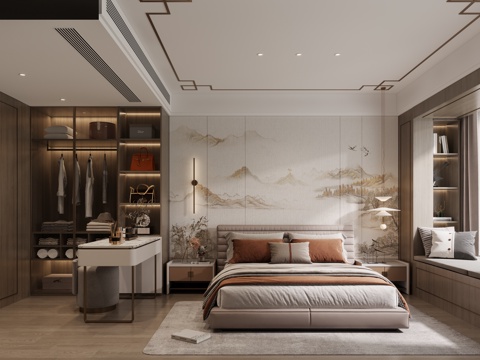 New Chinese bedroom