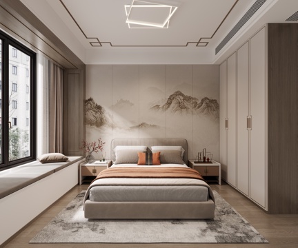 New Chinese bedroom