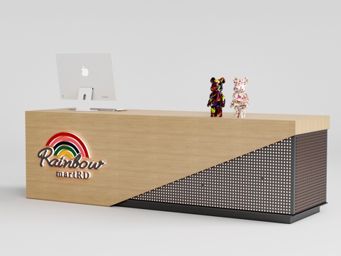 Modern store front desk