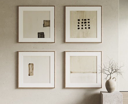 Wabi-sabi Style Hanging Picture Combination