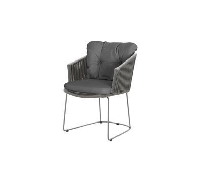 Modern French Dining Chair Fabric Metal Chair Combination