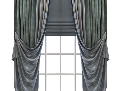 Modern Curtain Hotel Curtain Master Bedroom Curtain Cloth Curtain Gauze Curtain Door Curtain