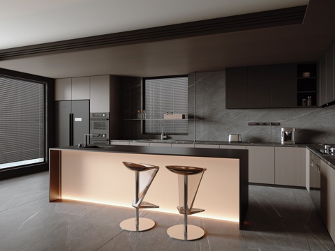 Modern Italian Open Kitchen