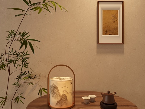 New Chinese Zen Table Lamp Paper Atmosphere Lamp