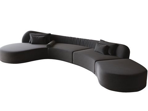 Modern Curved Sofa Multiplayer Sofa