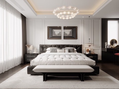 Modern French Bedroom