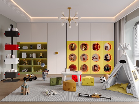 Modern Children's Entertainment Room