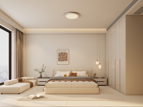 Modern Simple French Cream Style Bedroom