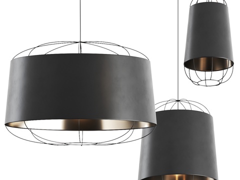 Modern Italian Lanterna Petite Friture Pendant