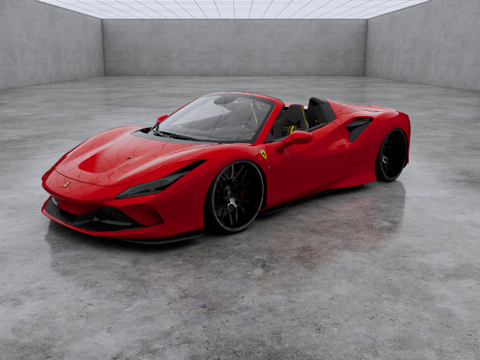 Ferrari F8 Tributo Spider Super Run Super Luxury Car