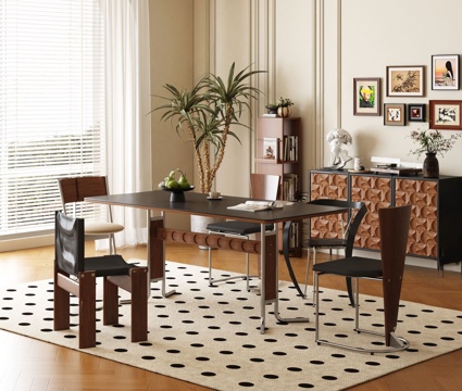 Mid-century Style dining table and chair