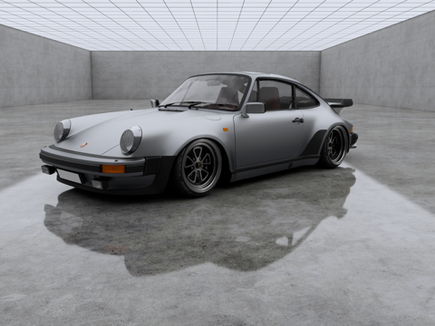 Porsche 930 vintage car sports car