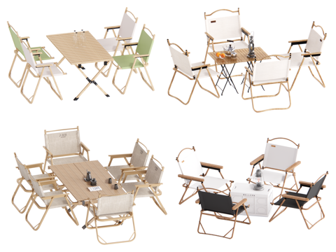 Modern Camping Table and Chair Combination