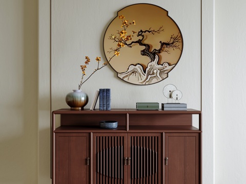 New Chinese-style Entrance Cabinet