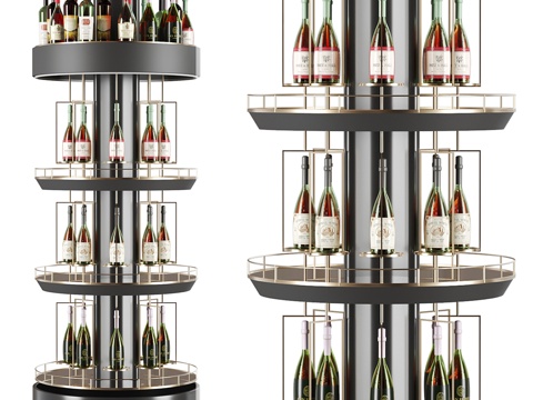 Neo-Chinese Style Affordable Luxury Style Wine Display Stand