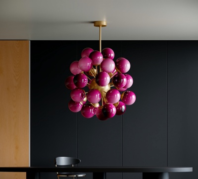 Modern multi-head chandelier