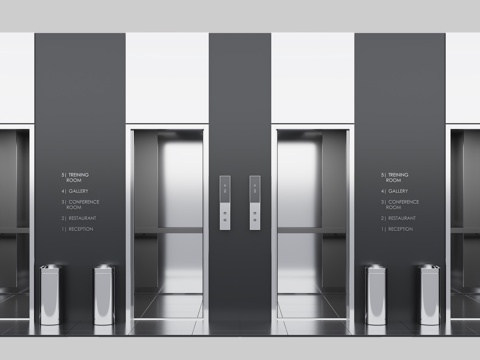 Modern indoor elevator