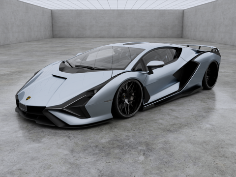 Lamborghini Sian Super Run Super Luxury Car