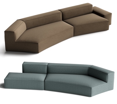 Bonaldo Peanut Multiplayer Sofa Curved Sofa Module Sofa