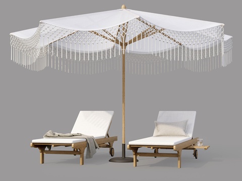 New Chinese Sun Umbrella Recliner