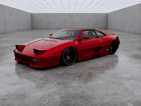 Ferrari F355 retro car super luxury car