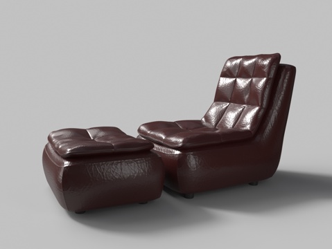 Modern Leather Lounge Chair