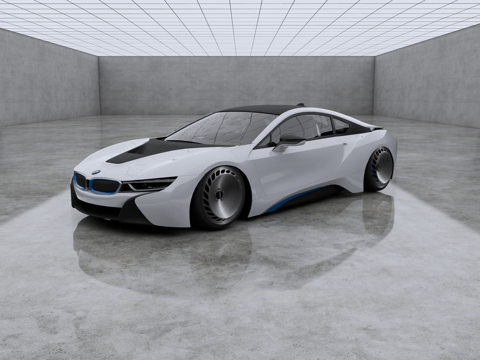 BMW i8 sports car ultra-luxury car